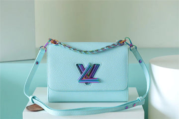 Top Quality Twist MM Grain Blue For Women,  Shoulder And Crossbody Bags 9.1in/23cm Top Quality M20694