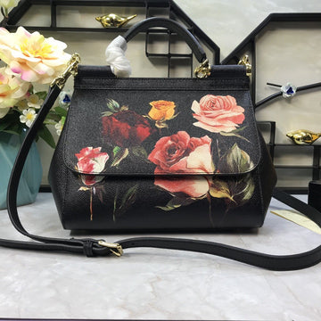 Top Quality MeTop Qualityum Sicily Handbag Inoriginal Spring Texture Muticolour For Women 10.2in/26cm Top Quality