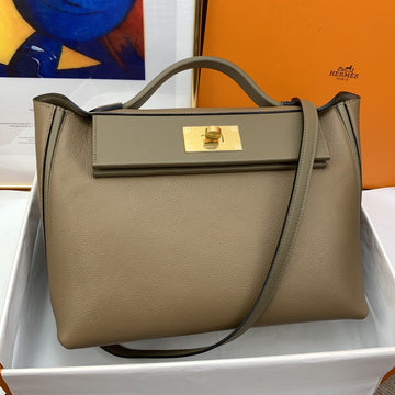 Top Quality 24/24 Clemence Swift Light Brown For Women, Handbags, Shoulder Bags 11.4in/29cm