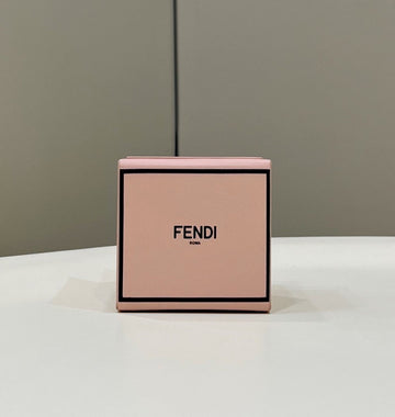 FI Logo Box Keychain Pink Charm Bag For Woman 8cm/3in