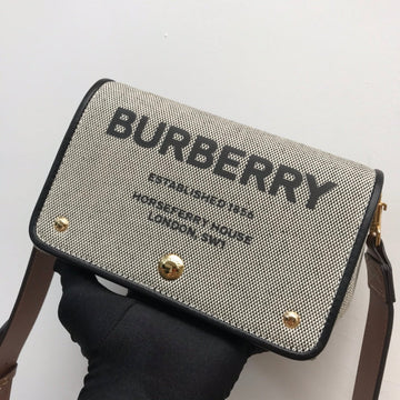 Top Quality Horseferry Print Cotton Canvas Small Crossbody Bag For Women, Bags 7.1in/18cm 80398691