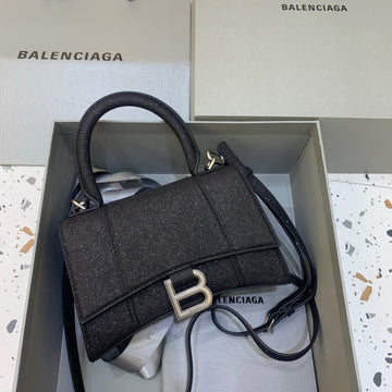 Top Quality Hourglass XS Handbag In Black, For Women,  Bags 7.4in/19cm 5928332102G1000