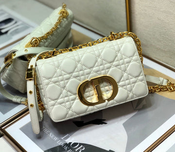Top Quality Small Caro Bag, White, For Women WomenÂs Handbags, Shoulder Bags, Crossbody Bags, 20cm CD M9241UWHC_M35U