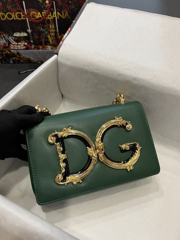 Top Quality Nappa Top Quality Girls Shoulder Bag Green For Women 8.3in/21cm Top QualityÃÂ 