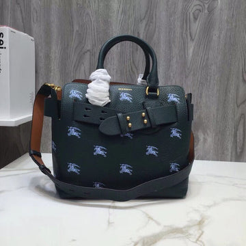 Top Quality The Small Equestrian Knight Top Handle Belt Bag Green For Women, Bags 14in/36cm