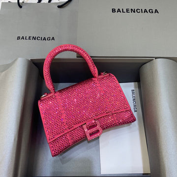 Top Quality Hourglass XS Handbag In Pink, For Women,  Bags 7.4in/19cm