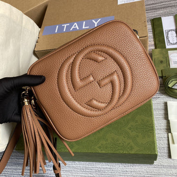 gg Soho Small Disco Bag Brown For Women, Women’s Bags, Shoulder And Crossbody Bags 8in/21cm gg 308364