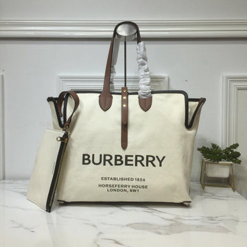 Top Quality The Large Soft Cotton Canvas Belt Bag Brown For Women, Womens Bags 16.5in/42cm