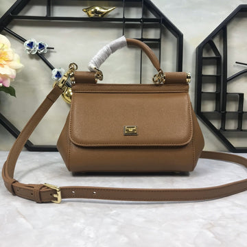 Top Quality Medium Sicily Handbag In Dauphine Brown For Women 10.2in/26cm Top Quality Top Quality4347A10018M417