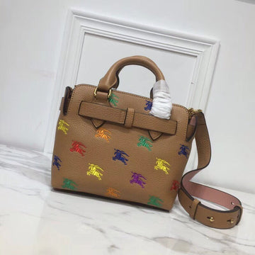 Top Quality The Small Equestrian Knight Top Handle Belt Bag Brown For Women, Bags 14in/36cm
