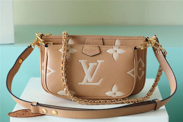 Top Quality Multi Pochette Accessoires Monogram Empreinte Arizona Beige / Cream For Women,  Shoulder And Crossbody Bags 9.8in/25cm Top Quality M45983