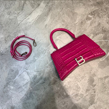 Top Quality Hourglass Small Handbag In Dark Pink, For Women,  Bags 9in/23cm