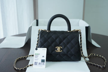 CHL Classic Mini Top Qualityapbag Top Handle Black For Women 7.5in/19cm