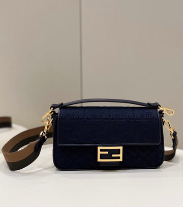 Top QualityTop Quality Baguette Dark Blue For Women, Women’s Handbags, Shoulder And Crossbody Bags, 10in/27cm FF 8BR600AC9OF19PO