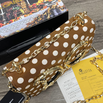 Top Quality Top Quality Girls CrossBody Bag With Polka Dots Brown For Women 8.3in/21cm Top Quality