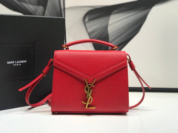 Top Quality Cassandra MeTop Qualityum Top Handle Bag Red For Women 9.6in/24.5cm YSL Â 