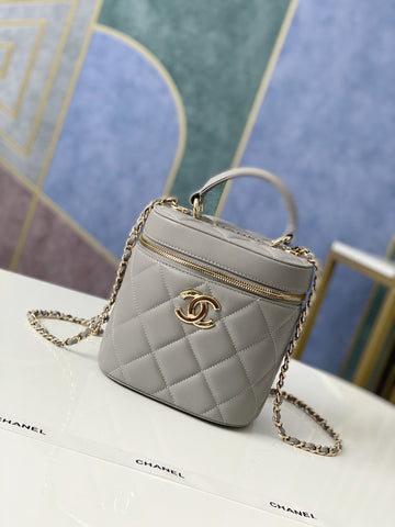 CHLVanity Case Gold Hardware Grey For Women, Women’s Handbags, Shoulder Bags 9in/24cmÂ 