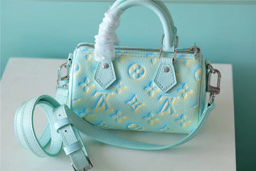 Top Quality Nano Speedy Monogram Empreinte Vert D’eau Green For Women,  Shoulder And Crossbody Bags 16cm/6.3in Top QualityÂ 