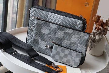 Top Quality Trio Messenger Monogram Eclipse Monogram/ Eclipse Reverse For Men, Bags, Shoulder And Crossbody Bags 9.8in/25cm Top Quality M69443