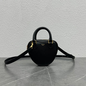 Top Quality MeTop Qualityum Heart Bag Black For Women 6in/14.5cm 