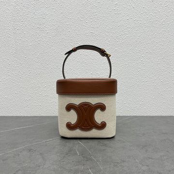 Top Quality MeTop Qualityum Box Cuir Triomphe In Textile Natural / Tan For Women 6in/16cm 199252ETop Quality.02NT