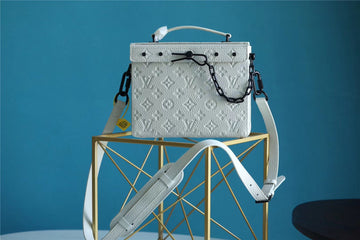 Top Quality Mini Soft Trunk Box Taurillon WhiteÂ For Men, Bags, Shoulder And Crossbody Bags 9.1in/23cm Top Quality