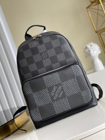 Top Quality Campus Backpack Damier Graphite 3D Canvas Grey For Men, Bags 39cm Top Quality N50009