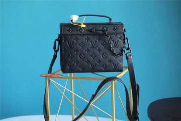 Top Quality Mini Soft Trunk Box Taurillon Black For Men, Bags, Shoulder And Crossbody Bags 9.1in/23cm Top Quality M61117