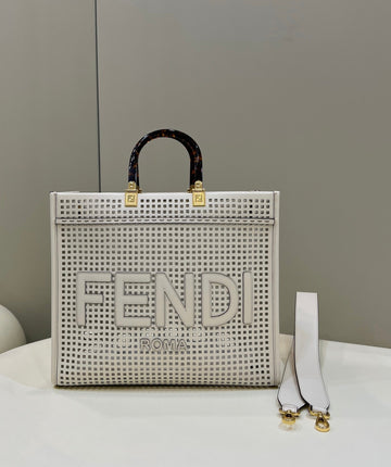 FI FI Sunshine MeTop Qualityum Two-toned perforated Bag For Woman 37cm/14.5in