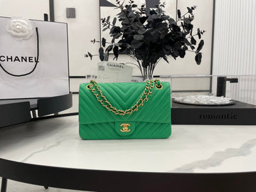 CHL Chevron Mini Rectangular Classic Top Qualityap Green Bag For Women 20.5cm/8in