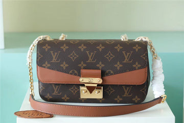 Top Quality Marceau Monogram Canvas Caramel Brown For Women,  Shoulder and Crossbody Bags 9.6in/24.5cm Top Quality M46127