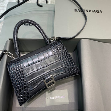 Top Quality Hourglass Small Handbag In Dark Grey, For Women,  Bags 9in/23cm 5935461LR6Y1309