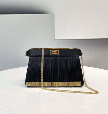 Top QualityTop Quality Peekaboo Small Iseeu Pochette Black Bag For Woman 21cm/8in