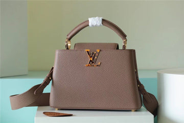 Top Quality Capucines BB Taurillon Light Brown For Women,  Shoulder And Crossbody Bags 26cm/10.6in Top Quality