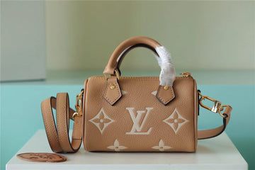 Top Quality Nano Speedy Monogram Empreinte Arizona Beige / Cream For Women,  Shoulder And Crossbody Bags 6.3in/16cm Top Quality M81457