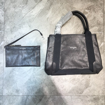 Top Quality Navy Small Cabas Tote Bag In Gray, For Women,  Bags 18.5in/47cm