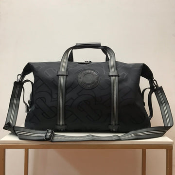 Top Quality Monogram Recycled Polyester Jacquard Holdall Black For Men, Bags 19.7in/50cm
