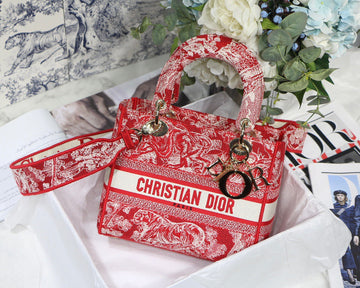 Top Quality MeTop Qualityum Lady D-Lite Bag Red, For Women, WomenÂs Handbags 24cm/9.5in CD