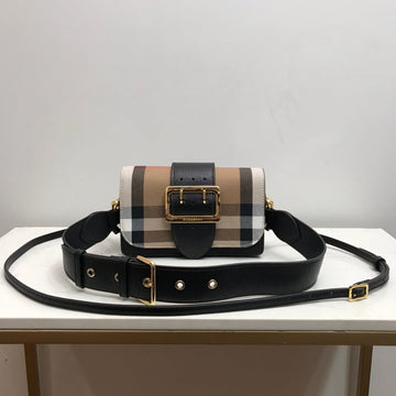 Top Quality Small Bridle Ho Check And Buckle Crossbody Black For Women, Bags 7.8in/20cm