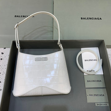 Top Quality XX Small Hobo Bag In White, For Women,  Bags 7.8in/20cm 6955892108Y9001