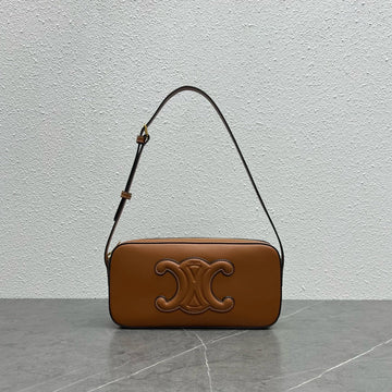 Top Quality Camera Shoulder Bag Cuir Triomphe Brown For Women 10in/26cm 199183DU3.04LU