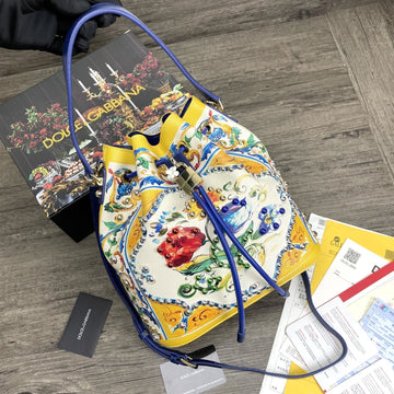 Top Quality Print Crespo Bucket Bag Multicolor With Branded Plate For Women Top Quality Bag