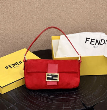 Top QualityTop Quality Baguette Red Bag For Woman 25cm/9.5in
