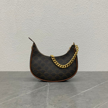 Top Quality Medium Ava Chain In Triomphe Canvas Tan For Women 10in/25cm 199582BZJ.04LU