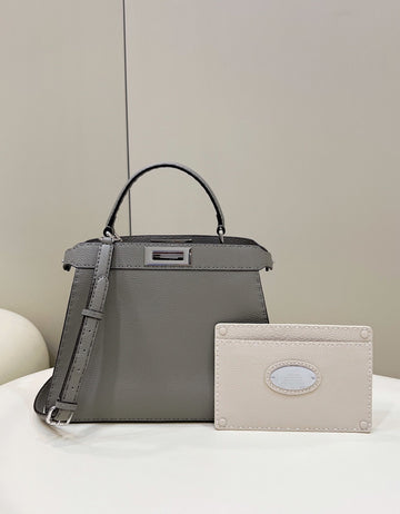 Top QualityTop Quality Peekaboo ISeeU Medium Gray For Women, Women’s Handbags, Shoulder Bags 13.1in/33.5cm FF