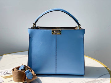 Top QualityTop Quality Peekaboo X-Lite Tote Medium Blue Bag For Woman 30cm/12in