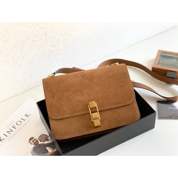 YSSLÂ Le Carre Satchel Brown For Women 9in/23cm YSL