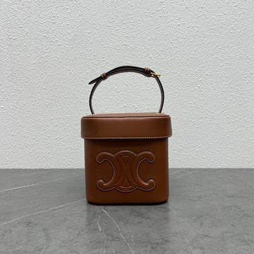 Top Quality MeTop Qualityum Box Cuir Triomphe Tan For Women 6in/16cm 199253DU3.04LU