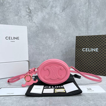 Top Quality Crossbody Oval Purse Cuir Triomphe PiNike For Women 6in/16cm 10I703DPQ.27LK