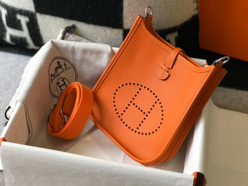Top Quality Evelyne 16 Amazone Bag Orange With SiTop Qualityer-Toned Hardware For Women, Shoulder And Crossbody Bags 6.3in/16cm